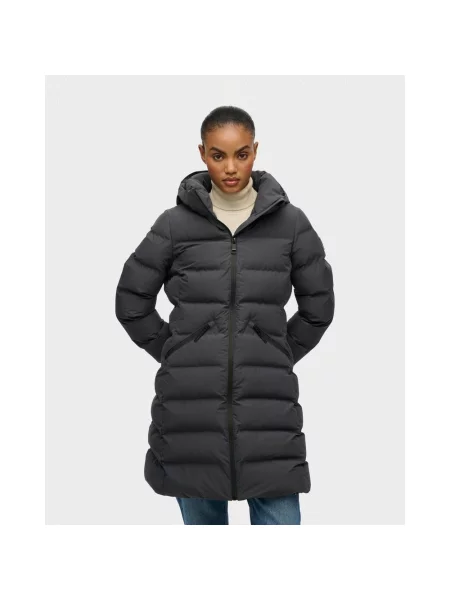 Kurtka z kapturem Superdry City Mid ciemny XS szary
