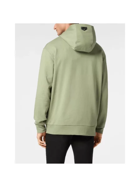 Bluza z kapturem Philipp Plein z kapturem zielona