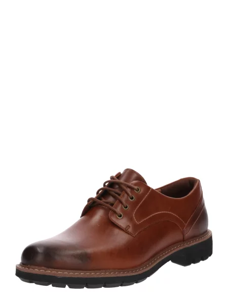 CLARKS Pantofi cu șireturi Batcombe Hall / închis maro