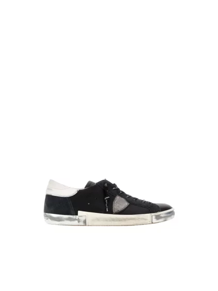 Sneakersy Philippe Model skórzane do tenisa czarne