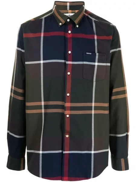 Cămașă Barbour cu imagine verde