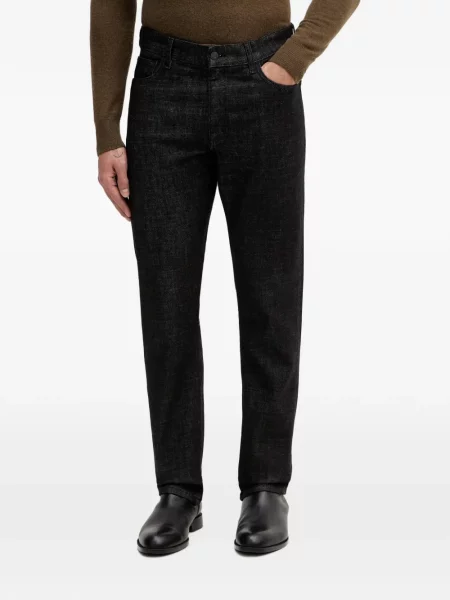 Blugi Sisley cu autograf negru