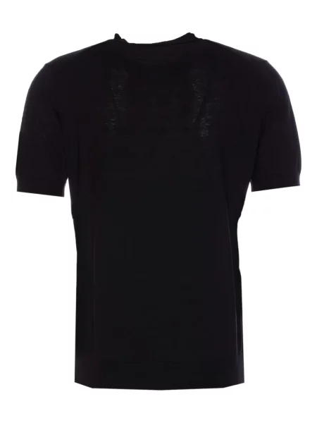 Tricou Paolo Pecora de mătase negru