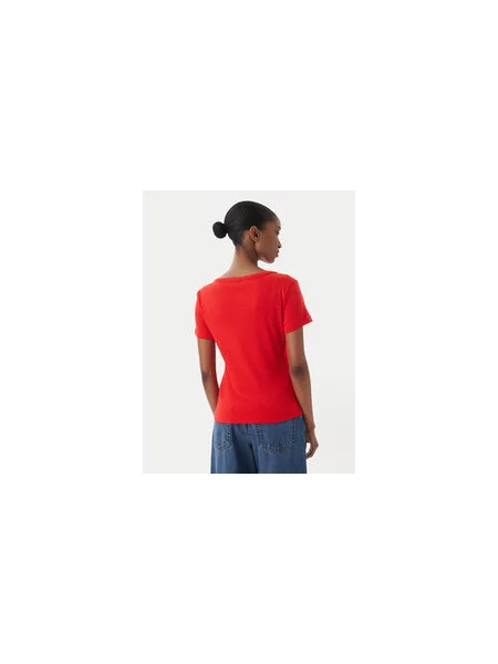 Tommy Hilfiger Majica Slim Fit rdeča