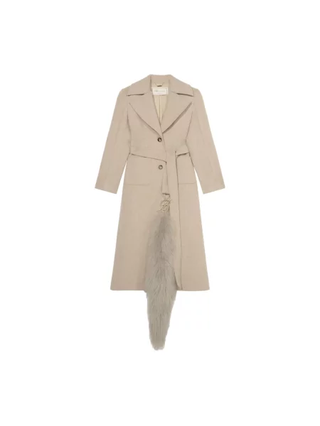 Płaszcz Blumarine wełniany beżowy