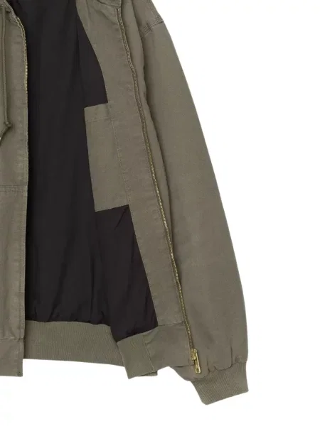 Geacă Carhartt Wip cu glugă verde