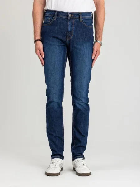 MUSTANG Farmer Męskie Spodnie jeansowe Mustang Style Vegas Slim Denim Blue farmer kék