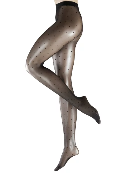 Palton Falke cu buline negru