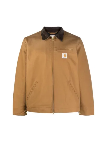 Carhartt WIP kurtka jeansowa Detroit Jacket przejściowa brązowy