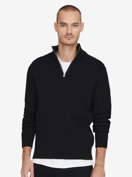 Only & Sons Sveter PHIL' čierna