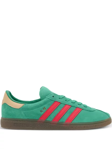 Pantaloni Adidas din piele de căprioară verde