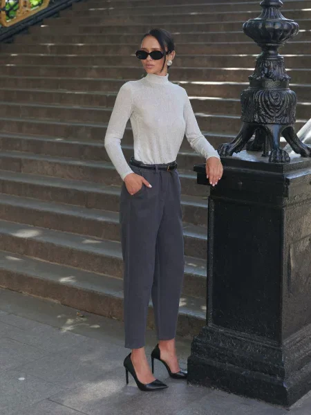 Кофта Seventeen бавовна/віскоза сірий