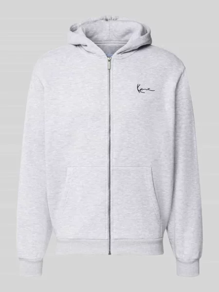 Bluza rozpinana z wyhaftowanym logo i kieszenią kangurka Karl Kani