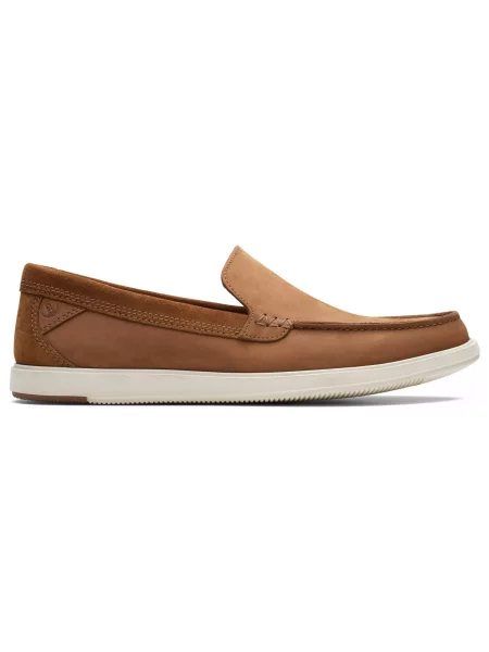 Mokasíny Clarks hnedá