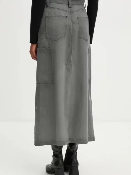 Sunnei spódnica wełniana szara