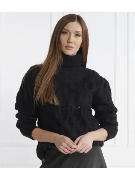 Silvian Heach Pulover cu adaos de lână negru