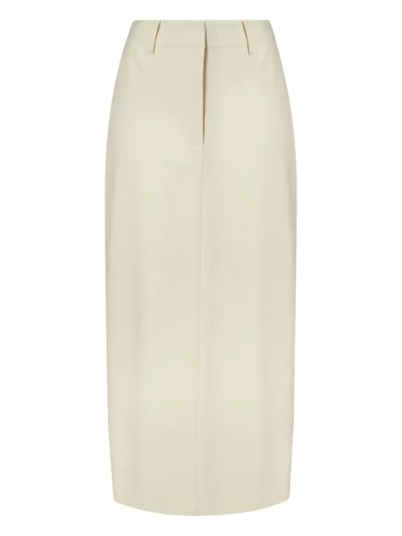 Spódnica midi Malina do kolan z rozcieciem