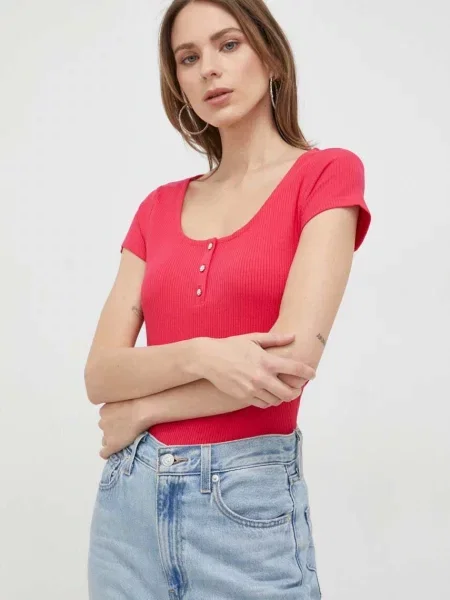 Тениска Guess розово