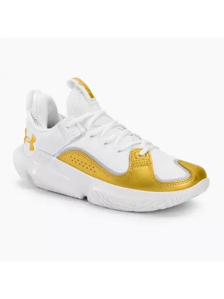 Buty do koszykówki Under Armour Flow Futr X3 white/white/metallic gold białe