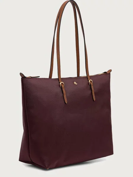 Geantă shopper Lauren Ralph Lauren roșu