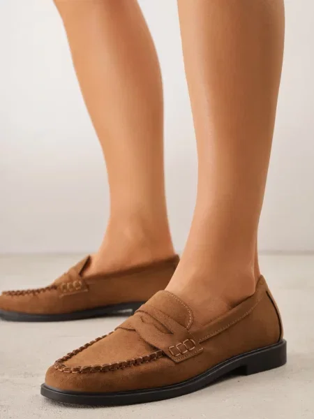 Mocasini Astanie maro