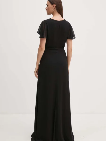 Сукня Lauren Ralph Lauren maxi розкльошена чорний