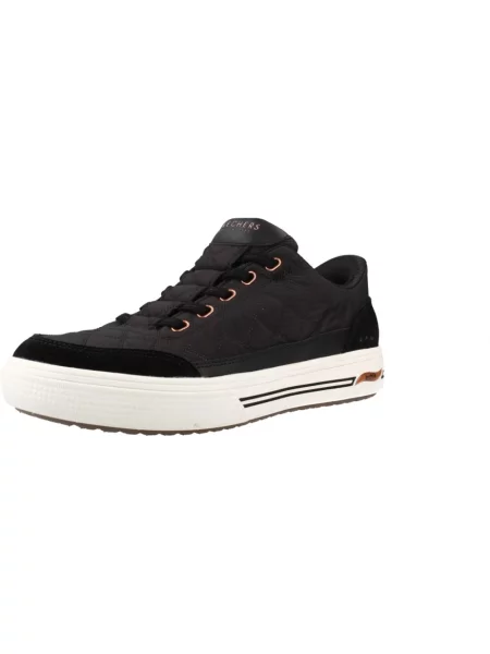 Sneakersy Skechers zamszowe czarne