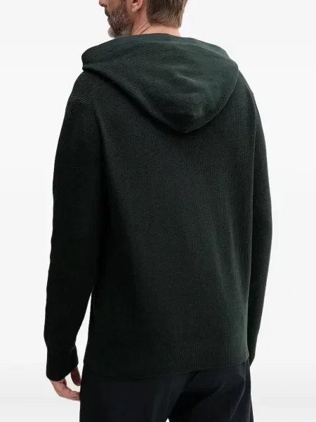 Megztas džemperis su gobtuvu Armani Exchange juoda