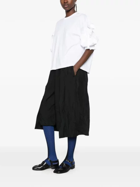 Tricou Noir Kei Ninomiya cu funde alb