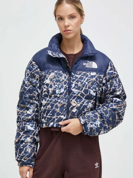 Къс яке The North Face с принт военноморски сили