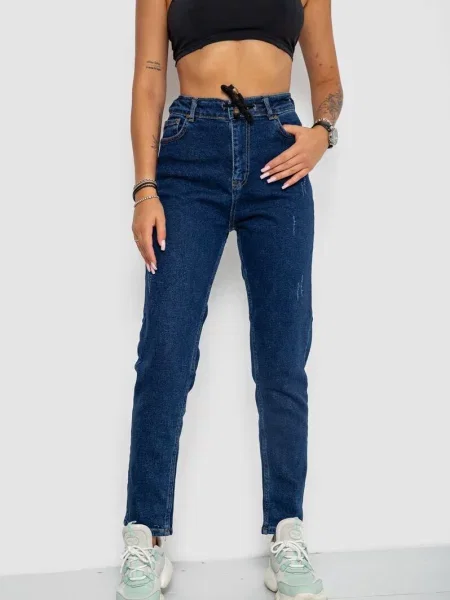 Джинси мом Ager синій