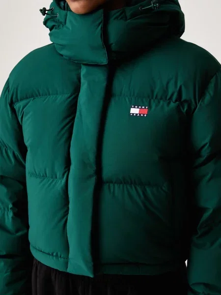 Tommy Jeans пухено яке дамско зелено