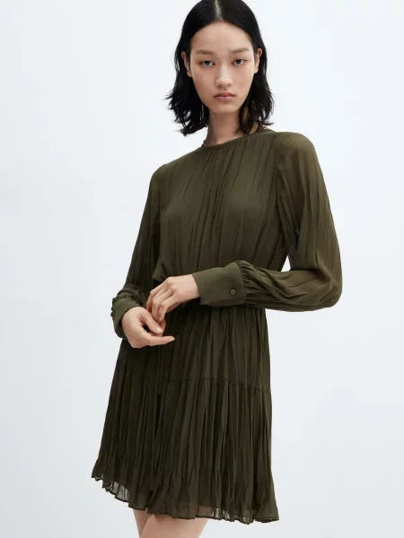 MANGO Isabel Сукня міні хакі