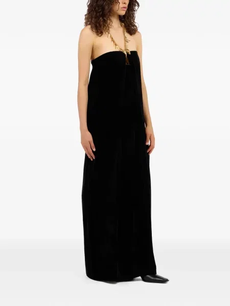 Rochie Roberto Cavalli de catifea de costum negru