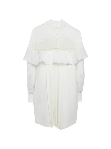 Rochie mini Self-portrait din dantelă alb