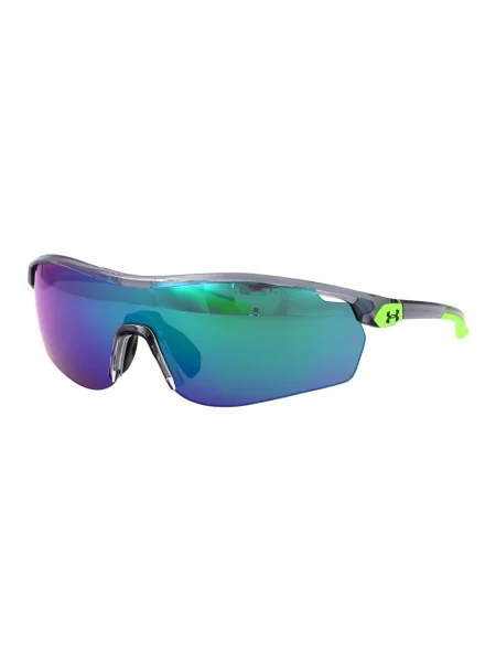 Okulary przeciwsłoneczne dziecięce Under Armour S3 matte white/blue multilayer oleophobic białe