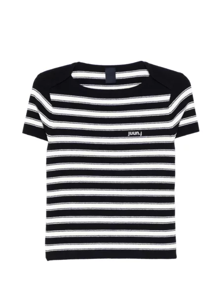 Tricou Juun.j cu dungi albastru