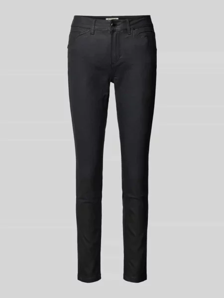 Jeansy o kroju skinny fit z mieszanki model ‘LUCIE SKINNY’ Tom Tailor czarne