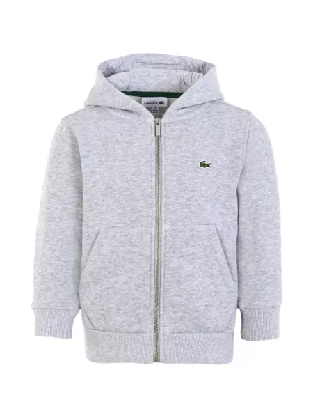 Bluza z kapturem dziecięca Lacoste szara
