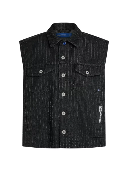 KARL LAGERFELD JEANS Vestă denim negru