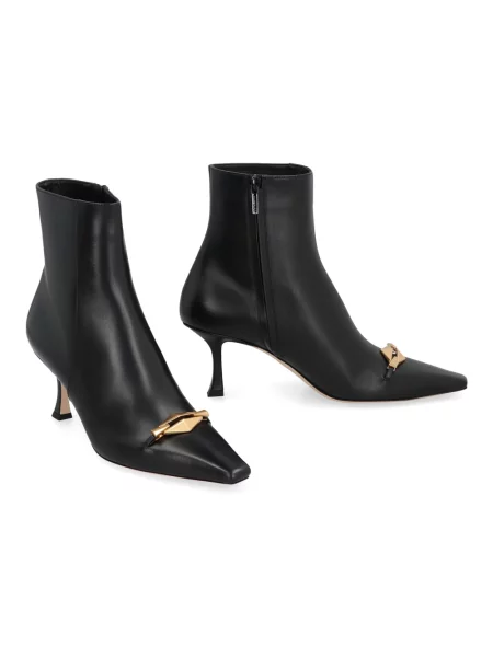 Buty do kostki Jimmy Choo skórzane czarne