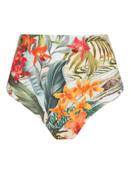 Bikini Lygia & Nanny w kwiatki z nadrukiem biały