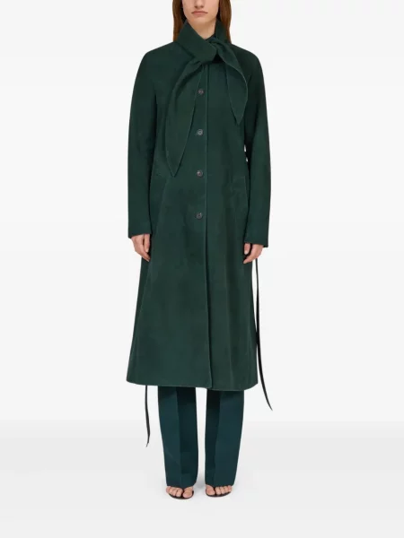 Hlače Ferragamo zelena