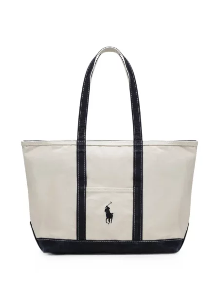 Șosete Polo Ralph Lauren cu broderie din canvas alb