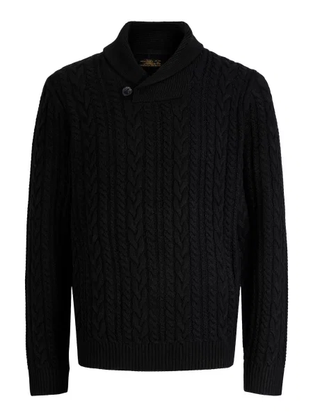 Jack & Jones Premium Pulover JPRBLUCALLUM' negru