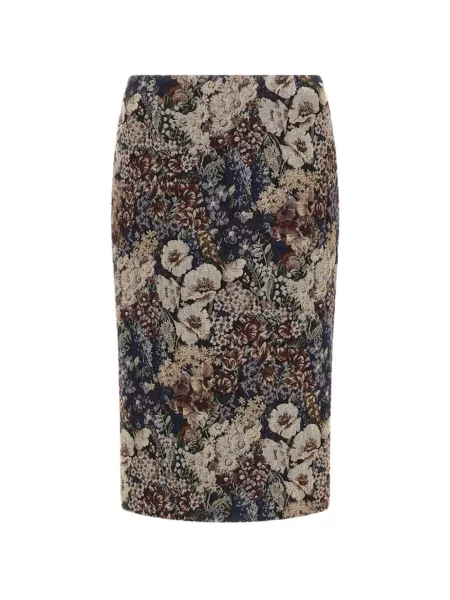 Fustă Herno cu model floral din jacard
