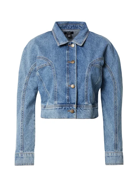 Nasty Gal Geacă de primăvară-toamnă denim albastru