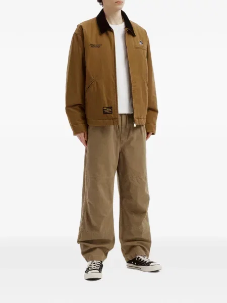 Pantaloni Fingercroxx cu cordon maro