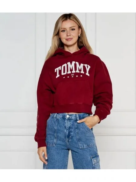 Tommy Jeans Hanorac | Cropped Fit roșu