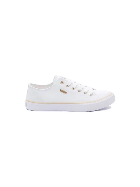 Pantofi Big Star cu toc jos alb